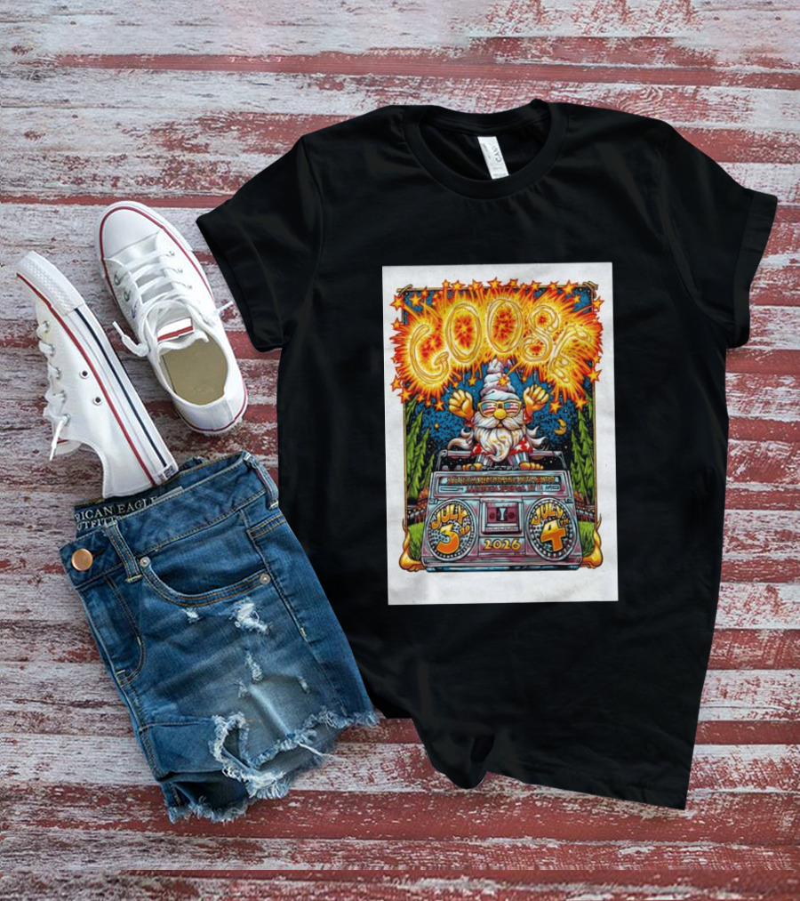 Goose July 3rd 4th 2026 Saratoga Springs NY T-Shirt