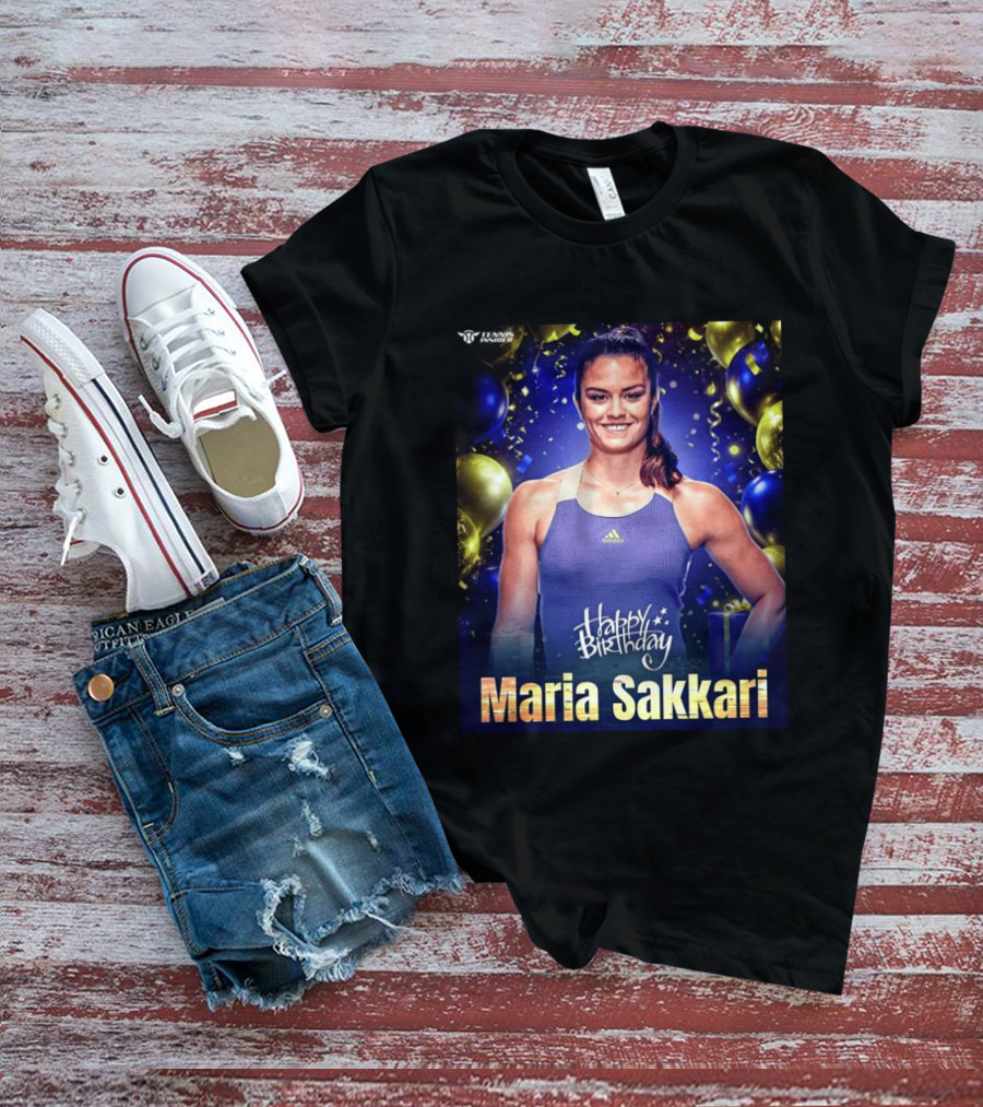 Happy Birthday Maria Sakkari Tennis Insider Celebration T-Shirt