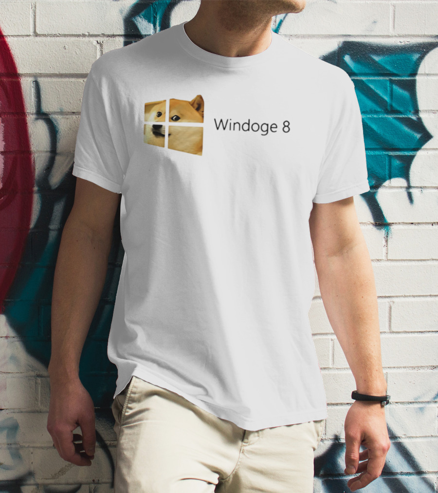 Doge Meme Windoge 8 Windows T-Shirt