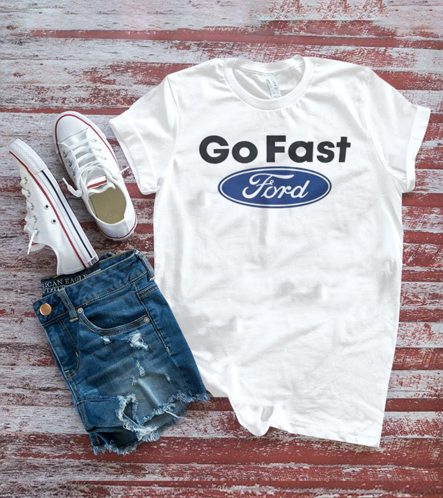 Go Fast Ford Oval Blue T-Shirt