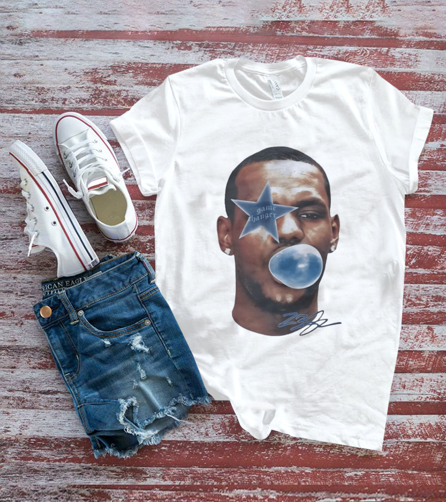LeBron James Game Changer Star Blue Bubble 23 T-Shirt