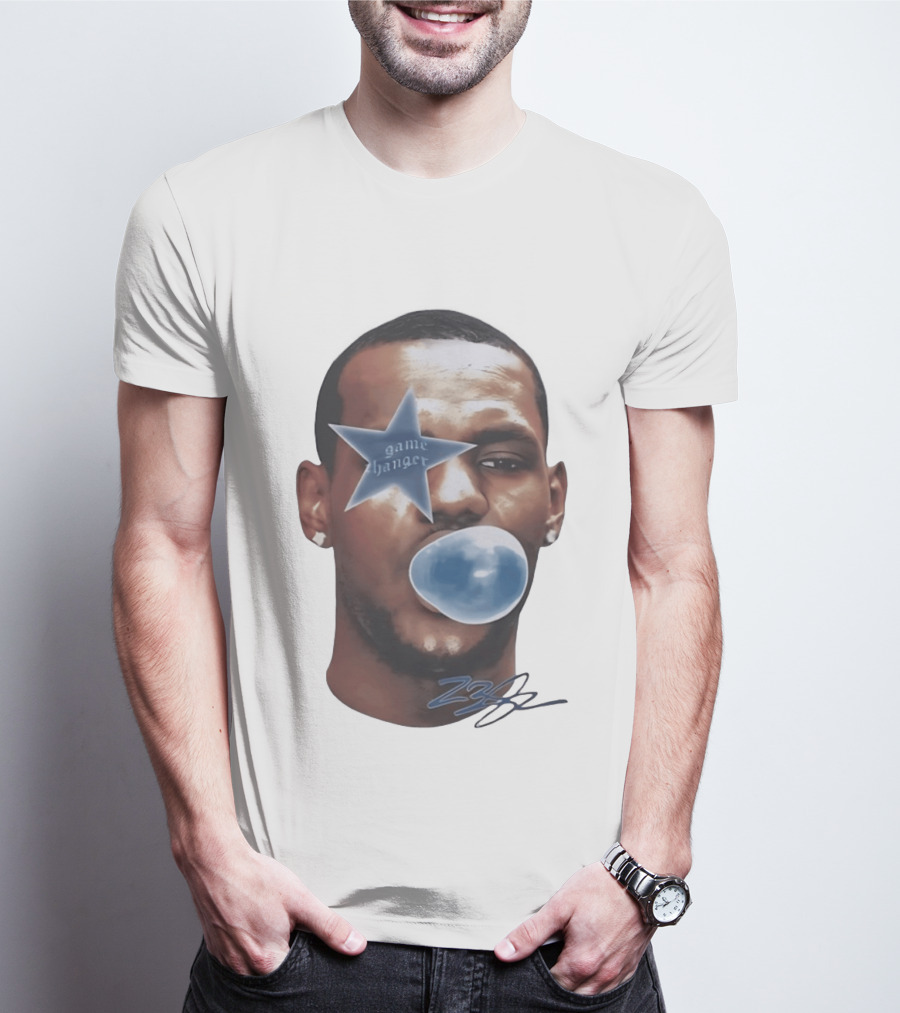 LeBron James Game Changer Star Blue Bubble 23 T-Shirt