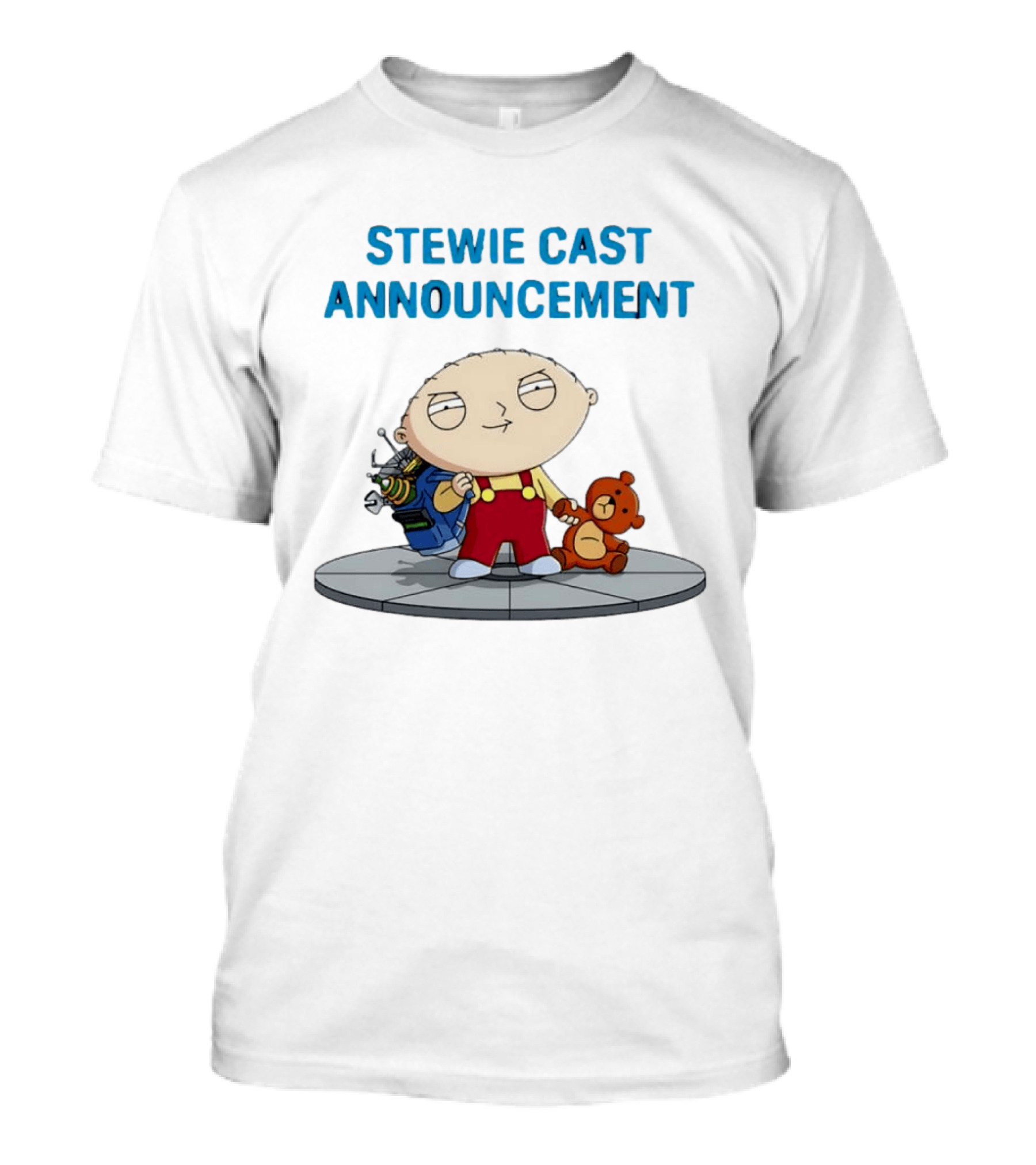 Stewie Griffin Family Guy Cast Announcement T-Shirt