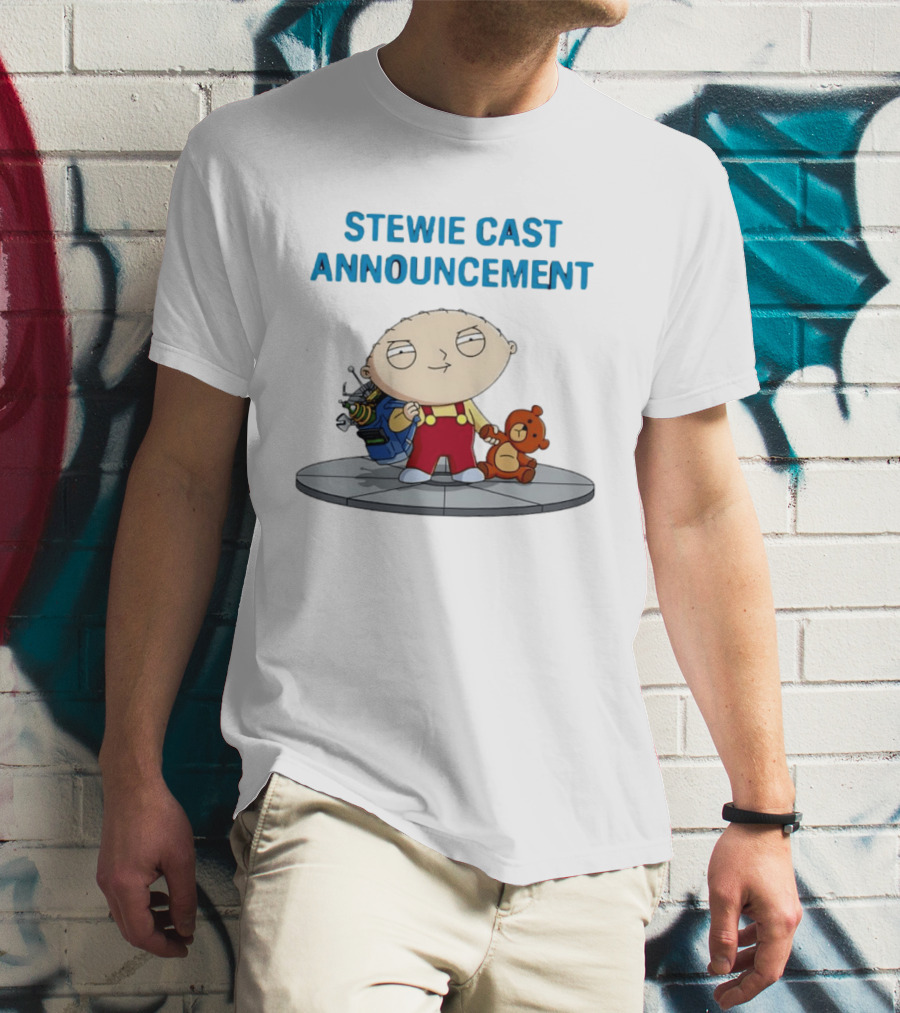 Stewie Griffin Family Guy Cast Announcement T-Shirt