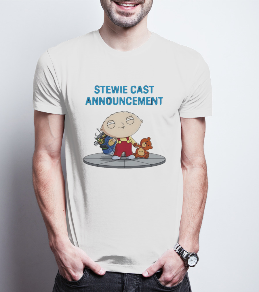 Stewie Griffin Family Guy Cast Announcement T-Shirt