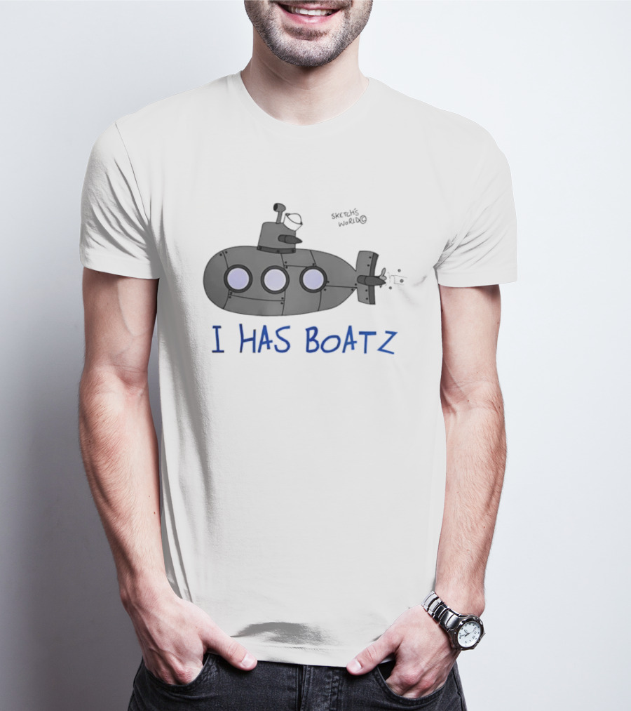 Submarine I Has Boatz Cartoon Meme Smosh Inside Joke T-Shirt