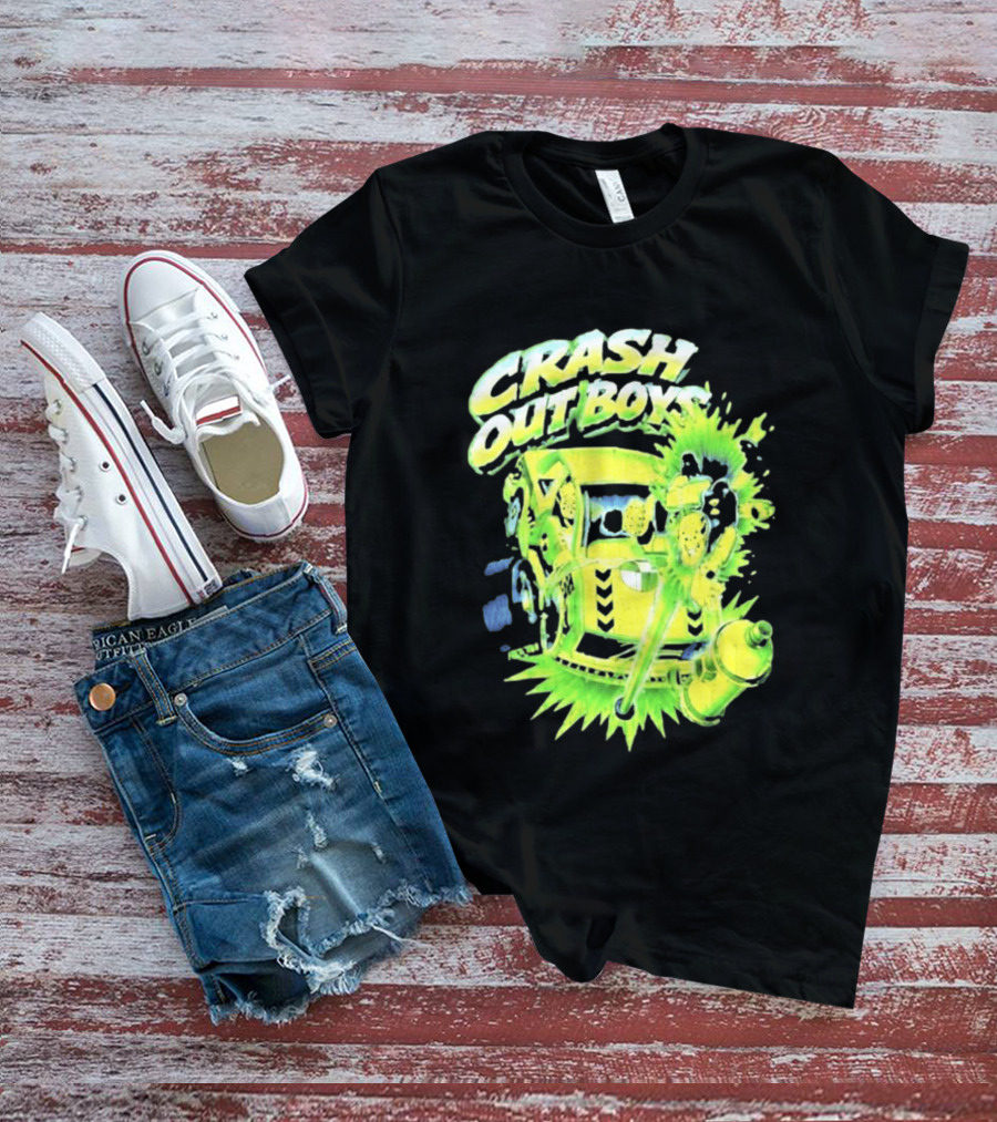 Adrien Broner Crash Out Boys Reven Brand Explosive Cartoon Car Scene T-Shirt