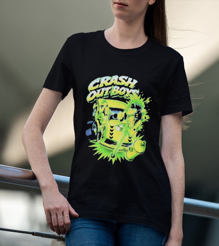 Adrien Broner Crash Out Boys Reven Brand Explosive Cartoon Car Scene T-Shirt