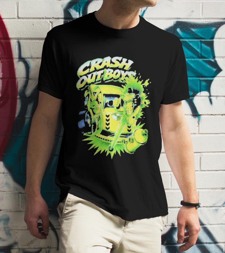 Adrien Broner Crash Out Boys Reven Brand Explosive Cartoon Car Scene T-Shirt
