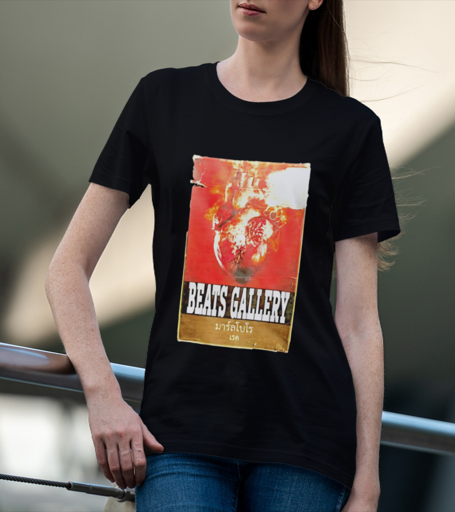 BEATS GALLERY Marlboro Red Anatomical Heart T-Shirt