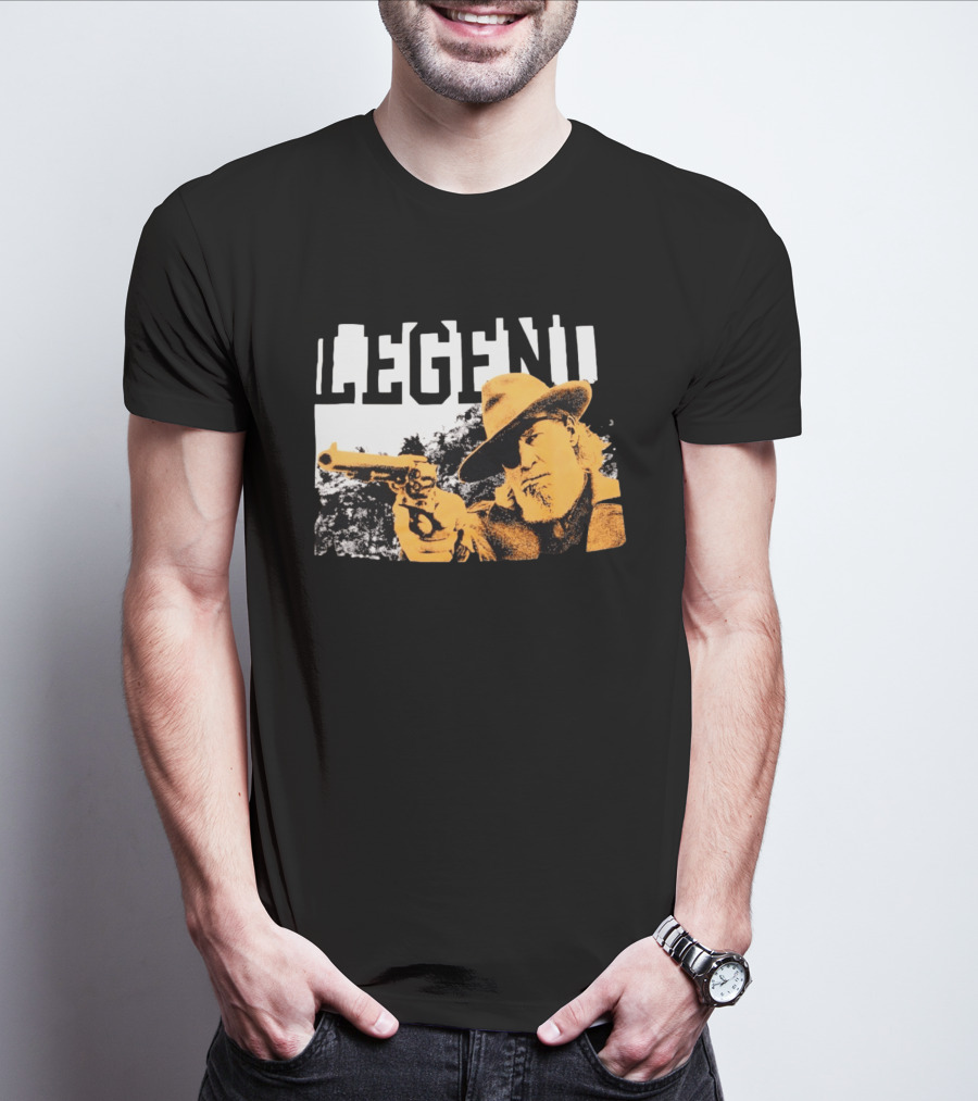 Legend Clint Eastwood Pointing Revolver T-Shirt