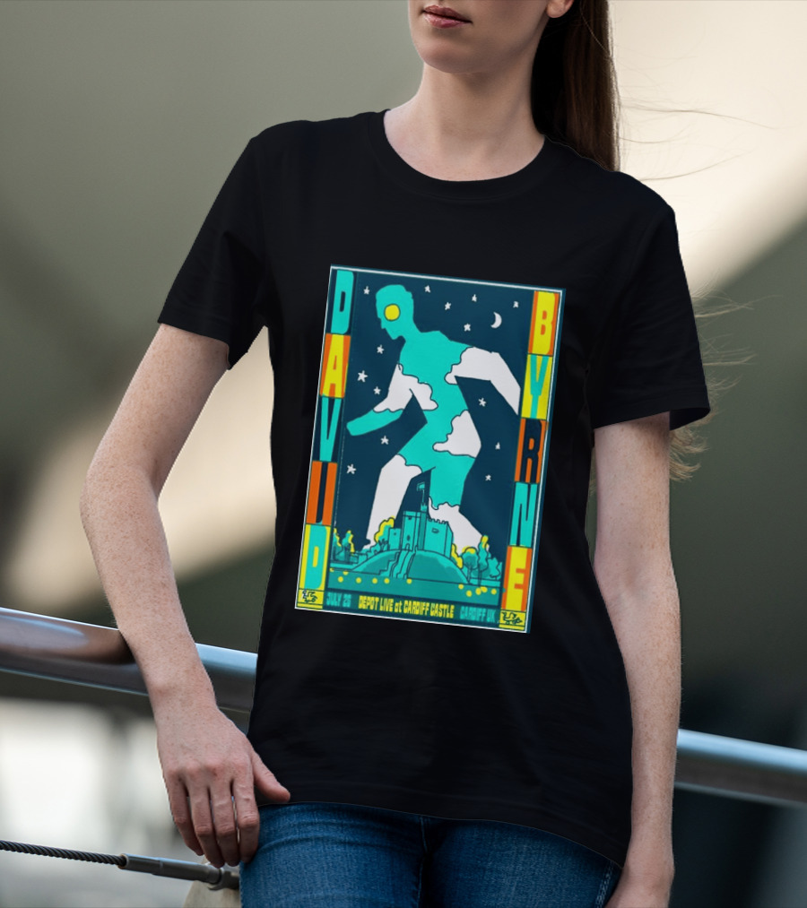 David Byrne Depot Live Cardiff Castle July 26 2026 Cardiff UK Show T-Shirt