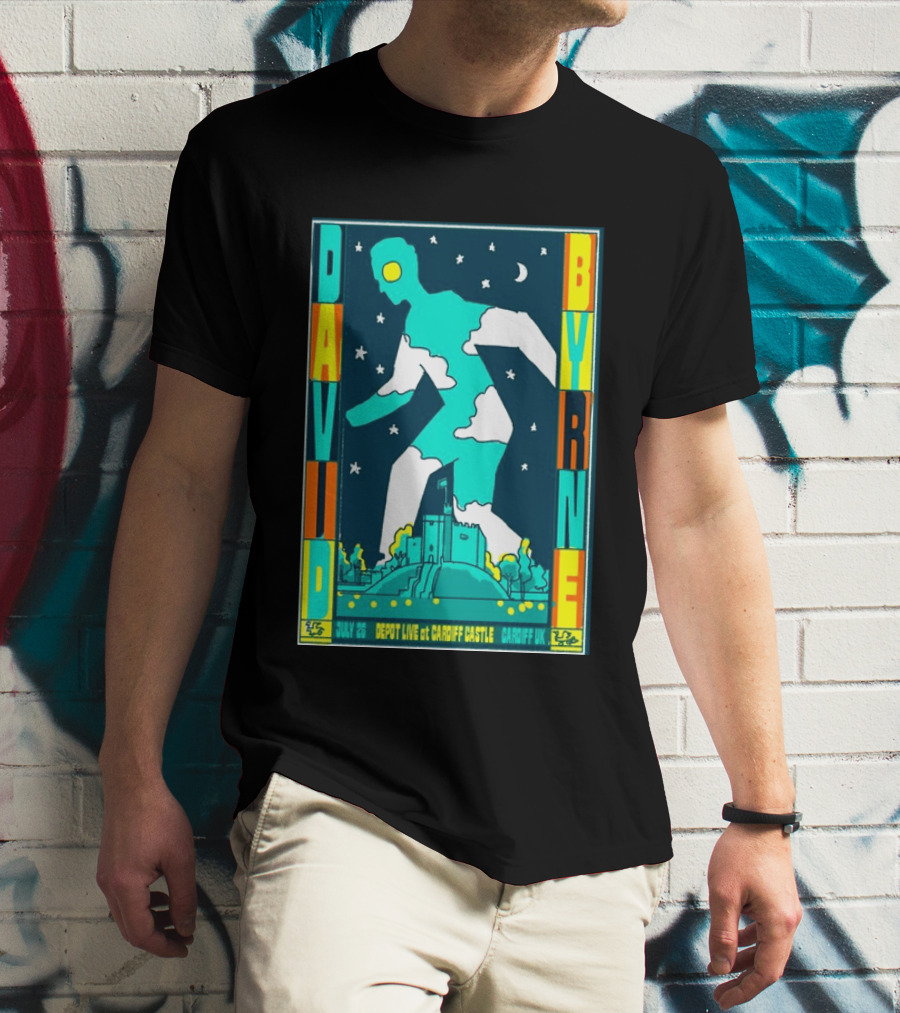 David Byrne Depot Live Cardiff Castle July 26 2026 Cardiff UK Show T-Shirt