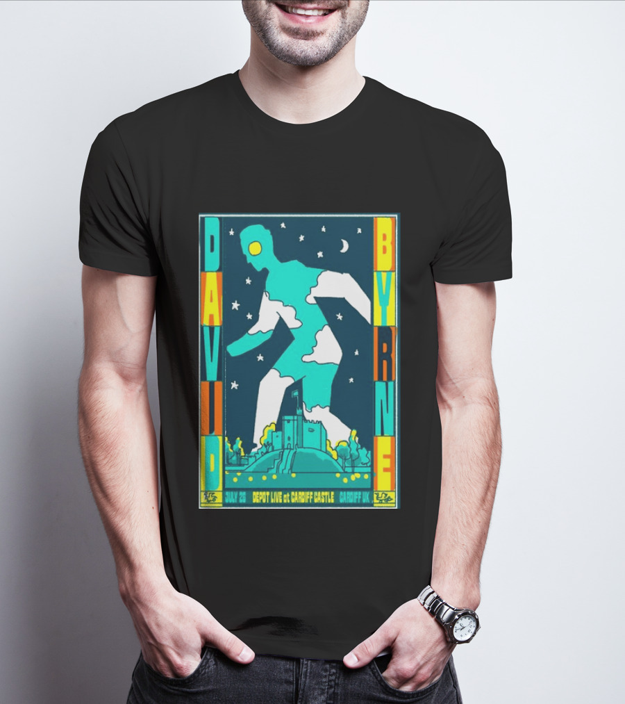 David Byrne Depot Live Cardiff Castle July 26 2026 Cardiff UK Show T-Shirt