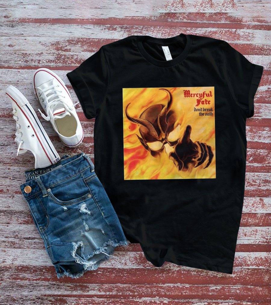Mercyful Fate Don't Break The Oath Devil Horns Flame T-Shirt