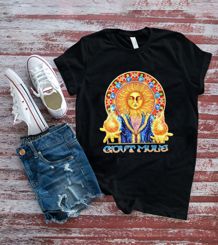 Gov't Mule Psychedelic Sunburst Summer Tour 2026 T-Shirt