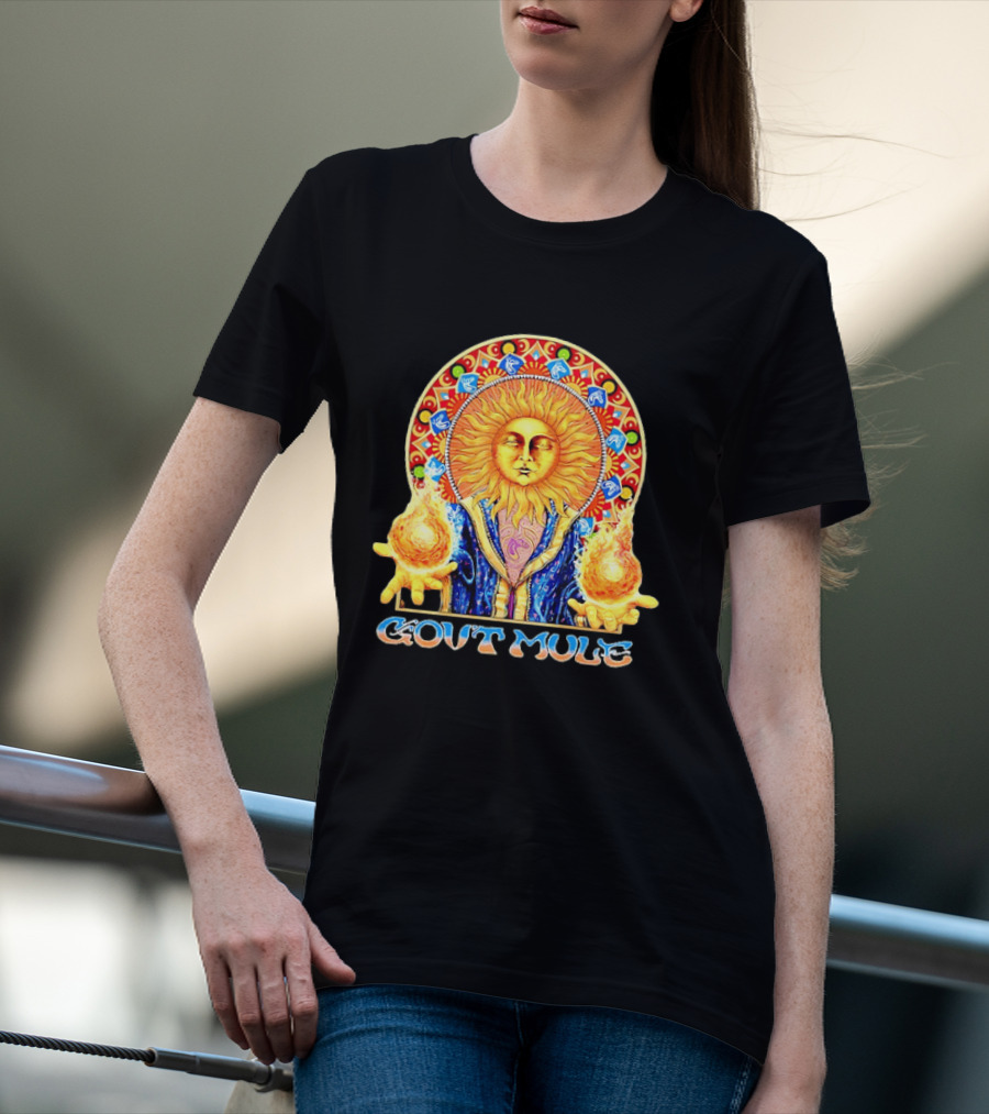 Gov't Mule Psychedelic Sunburst Summer Tour 2026 T-Shirt