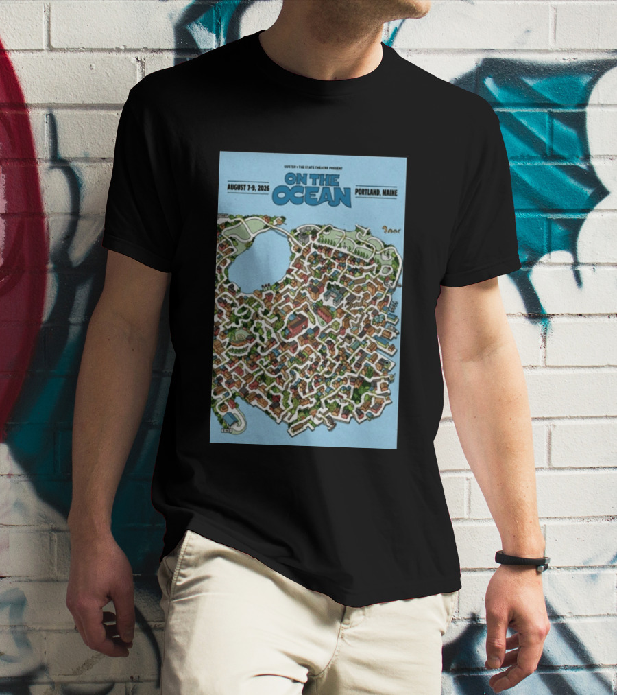 Guster The State Theatre Present On The Ocean August 7 9 2026 Portland Maine T-Shirt