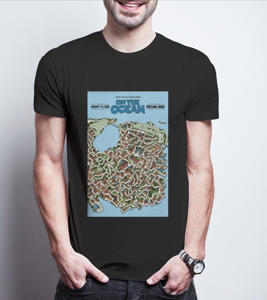 Guster The State Theatre Present On The Ocean August 7 9 2026 Portland Maine T-Shirt