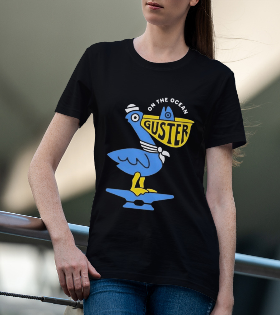 Pelican Guster On The Ocean Sailor Hat T-Shirt