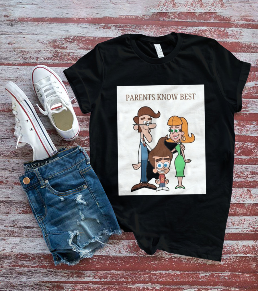 Parents Know Best Jimmy Neutron Timmy Turner Cartoon Mashup T-Shirt
