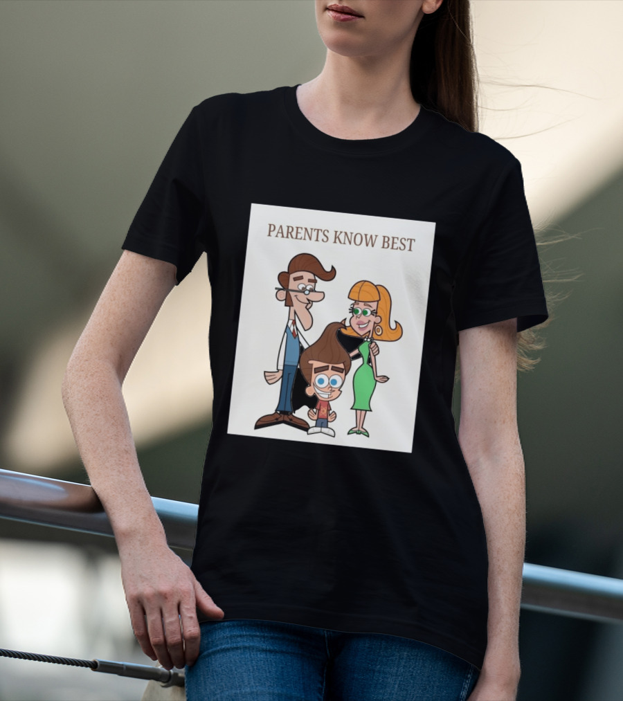 Parents Know Best Jimmy Neutron Timmy Turner Cartoon Mashup T-Shirt
