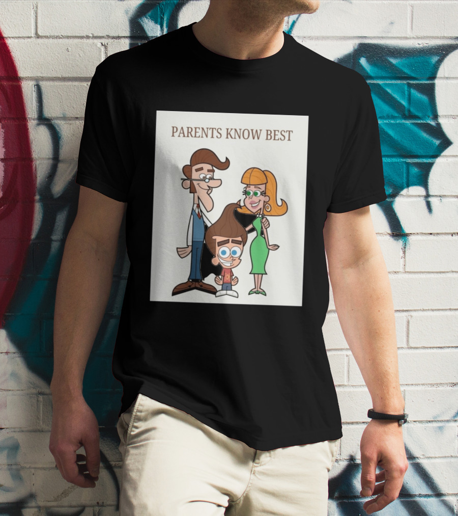 Parents Know Best Jimmy Neutron Timmy Turner Cartoon Mashup T-Shirt