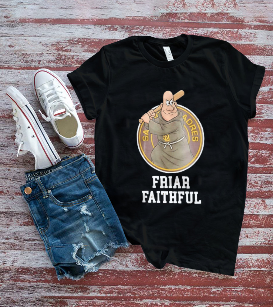 San Diego Padres Friar Faithful Baseball Fan Gear T-Shirt