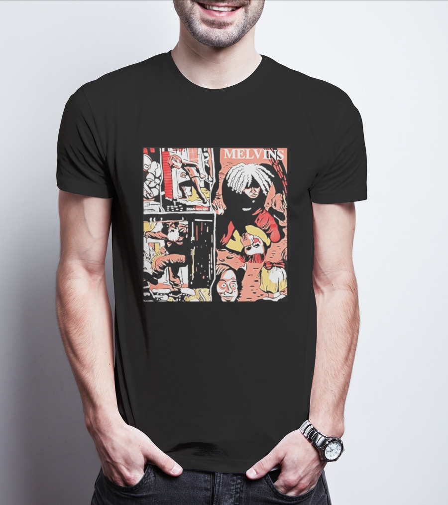 Melvins Brian Walsby Cartoon Art Alternative Rock T-Shirt