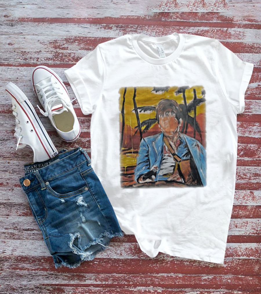 Al Pacino Tony Montana Scarface Oil Painting T-Shirt