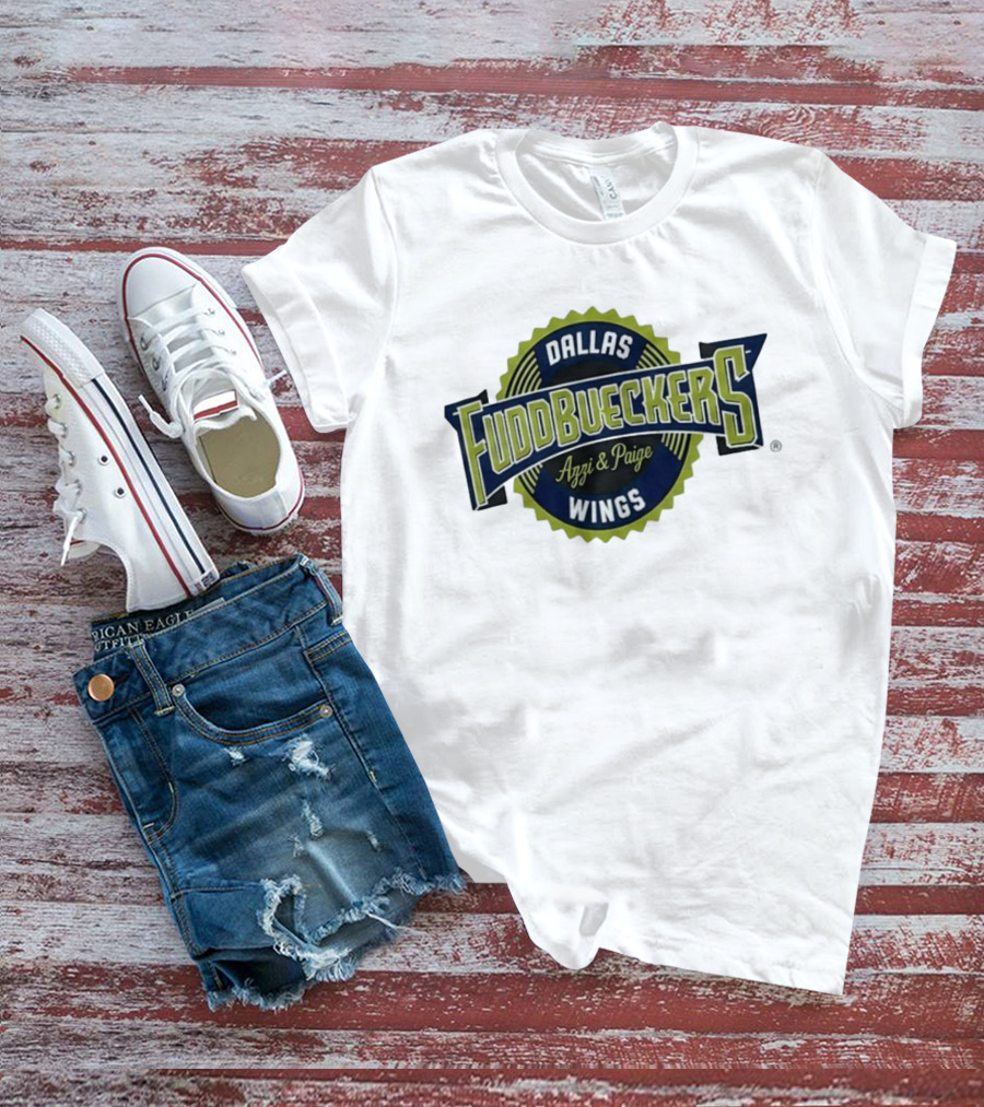 Fuddruckers Dallas Wings Azzi & Paige WNBA Basketball T-Shirt