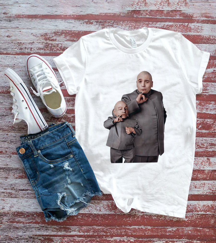 Dr Evil And Mini Me Iconic Duo Mike Myers Verne Troyer T-Shirt