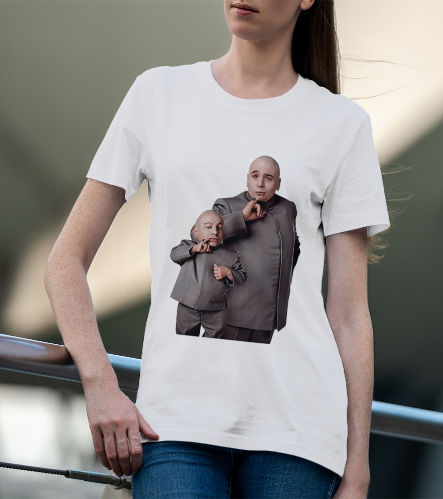 Dr Evil And Mini Me Iconic Duo Mike Myers Verne Troyer T-Shirt