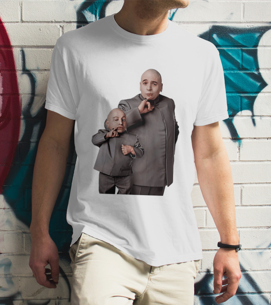 Dr Evil And Mini Me Iconic Duo Mike Myers Verne Troyer T-Shirt