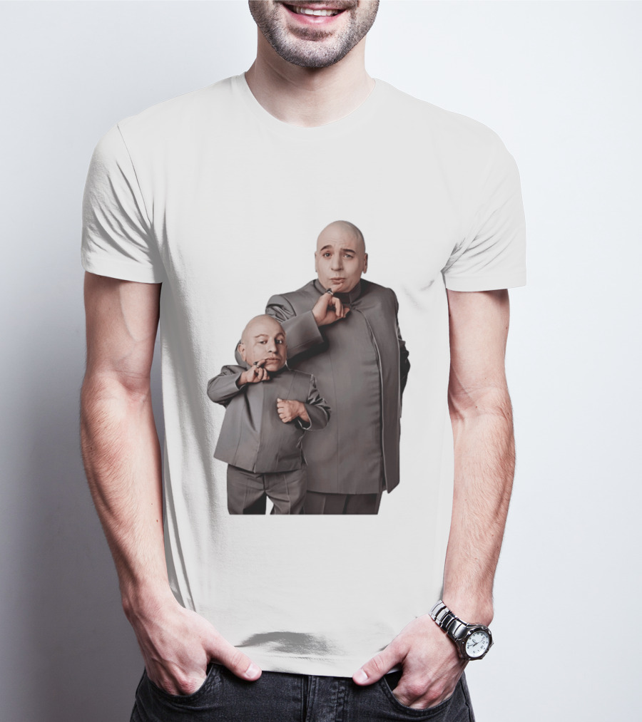 Dr Evil And Mini Me Iconic Duo Mike Myers Verne Troyer T-Shirt