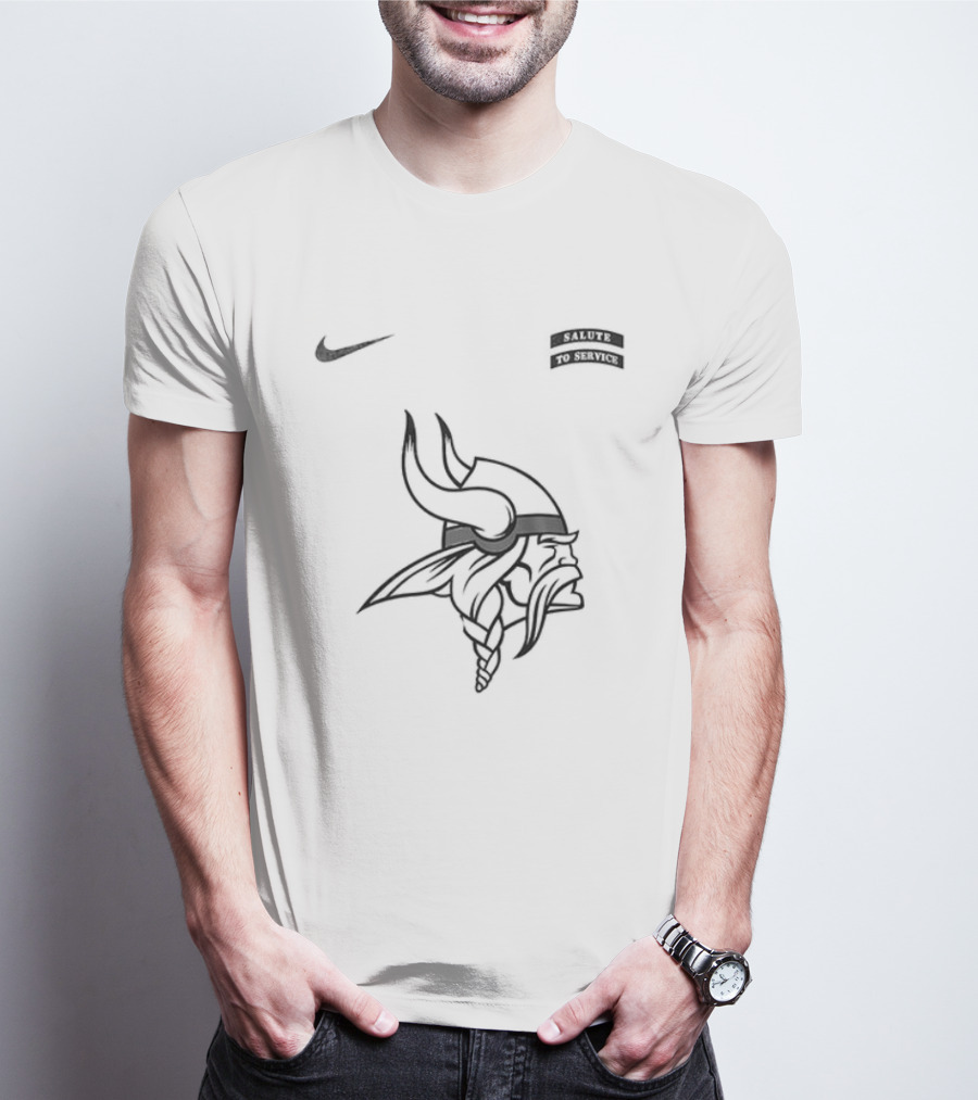 Nike Minnesota Vikings Salute To Service Camouflage NFL T-Shirt