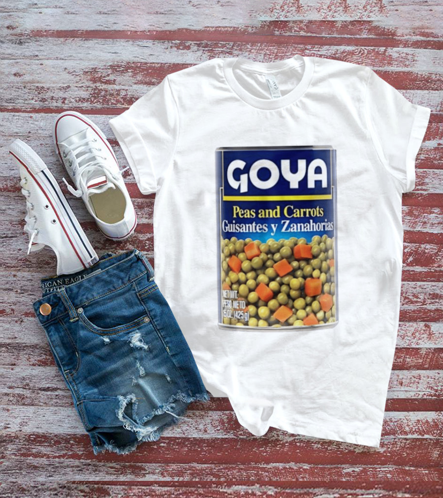 Goya Peas And Carrots Guisantes Y Zanahorias 15 Oz 425 G Canned Vegetable Mix T-Shirt