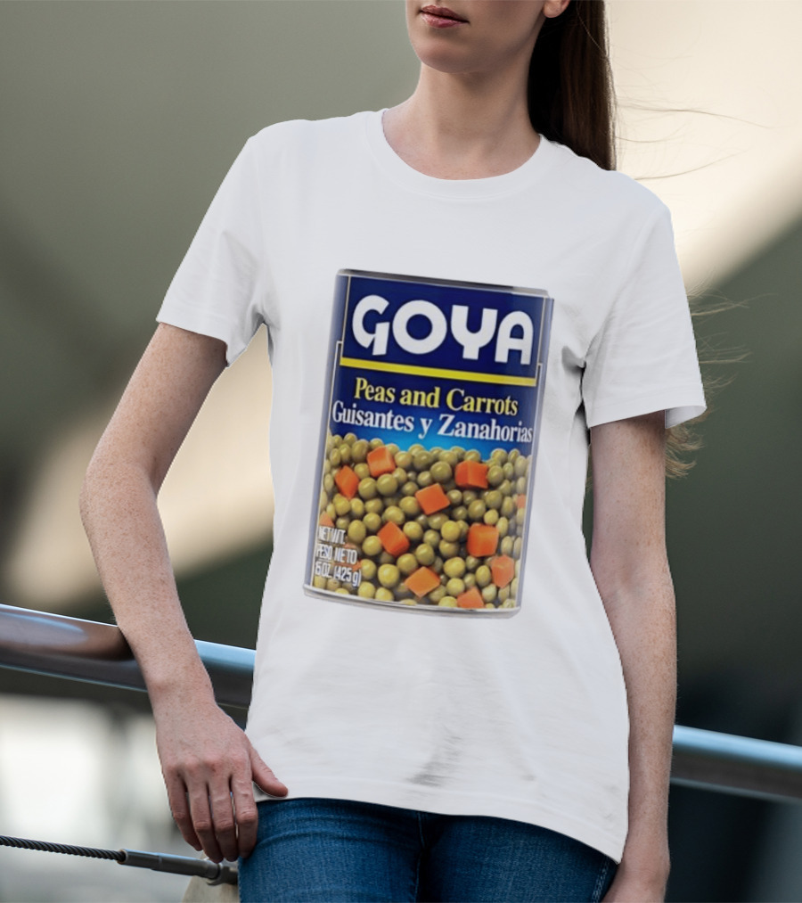 Goya Peas And Carrots Guisantes Y Zanahorias 15 Oz 425 G Canned Vegetable Mix T-Shirt