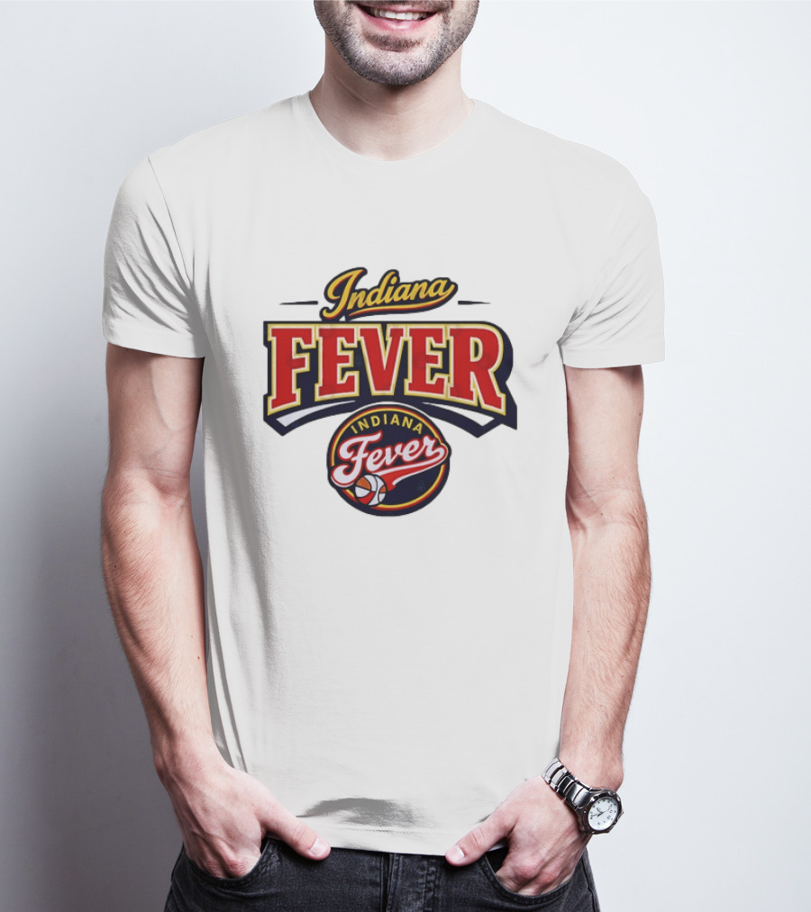 Indiana Fever WNBA Basketball Team Logo Historic T-Shirt