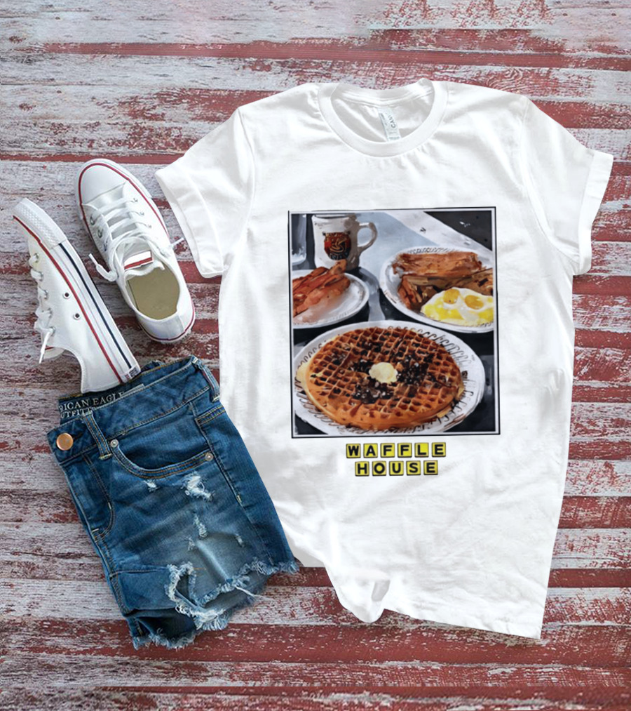 Onward Reserve Waffle House Breakfast Waffle Eggs Bacon T-Shirt