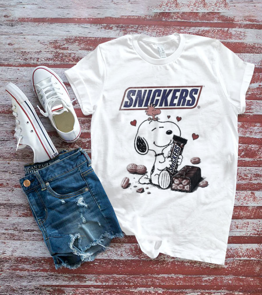 Peanuts Snoopy Woodstock Snickers You're Not You When Hungry T-Shirt