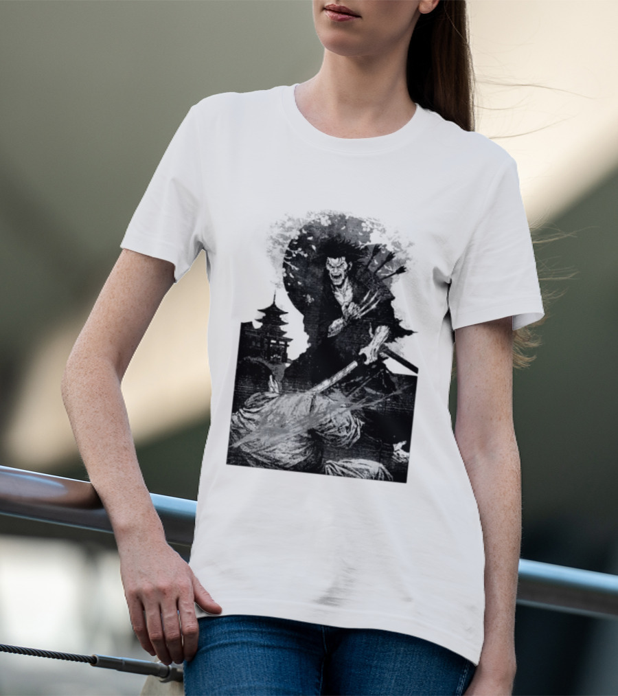 Wolverine Logan Marvel Comics Samurai Japan Sakura Cherry Blossoms Battling Warrior Scene T-Shirt