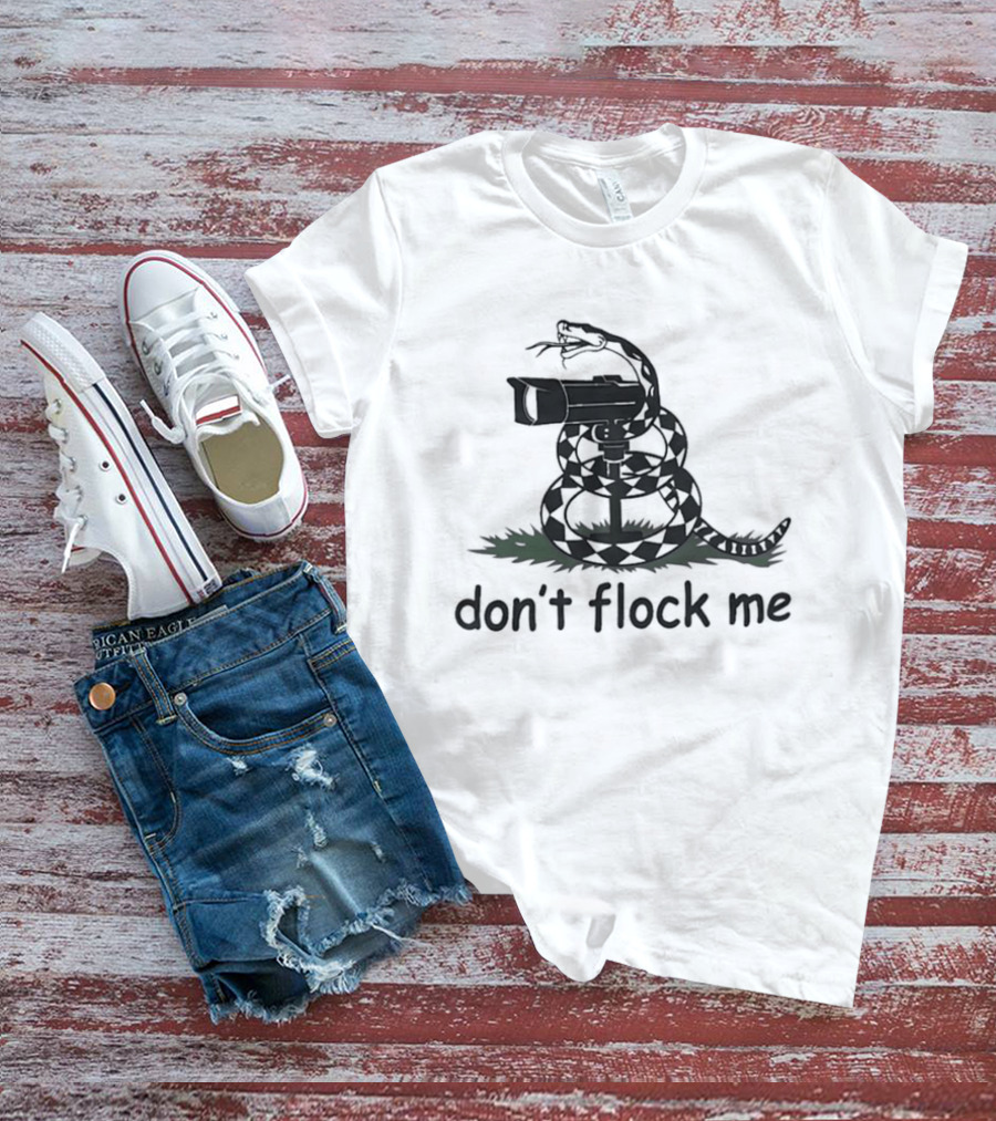 Snake Don't Flock Me Don't Tread On Me 2026 Coiled Gun T-Shirt