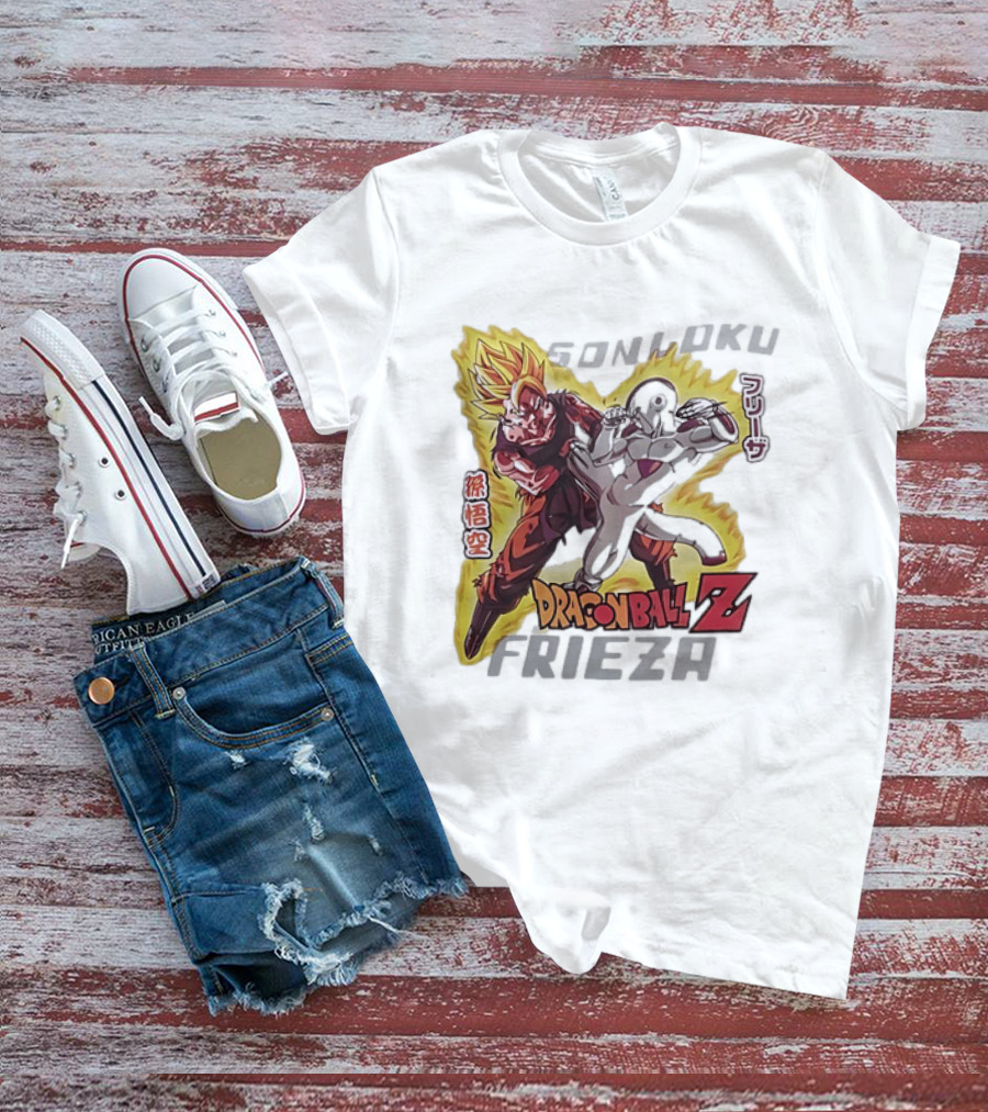 Son Goku Frieza Dragon Ball Z Anime Showdown T-Shirt