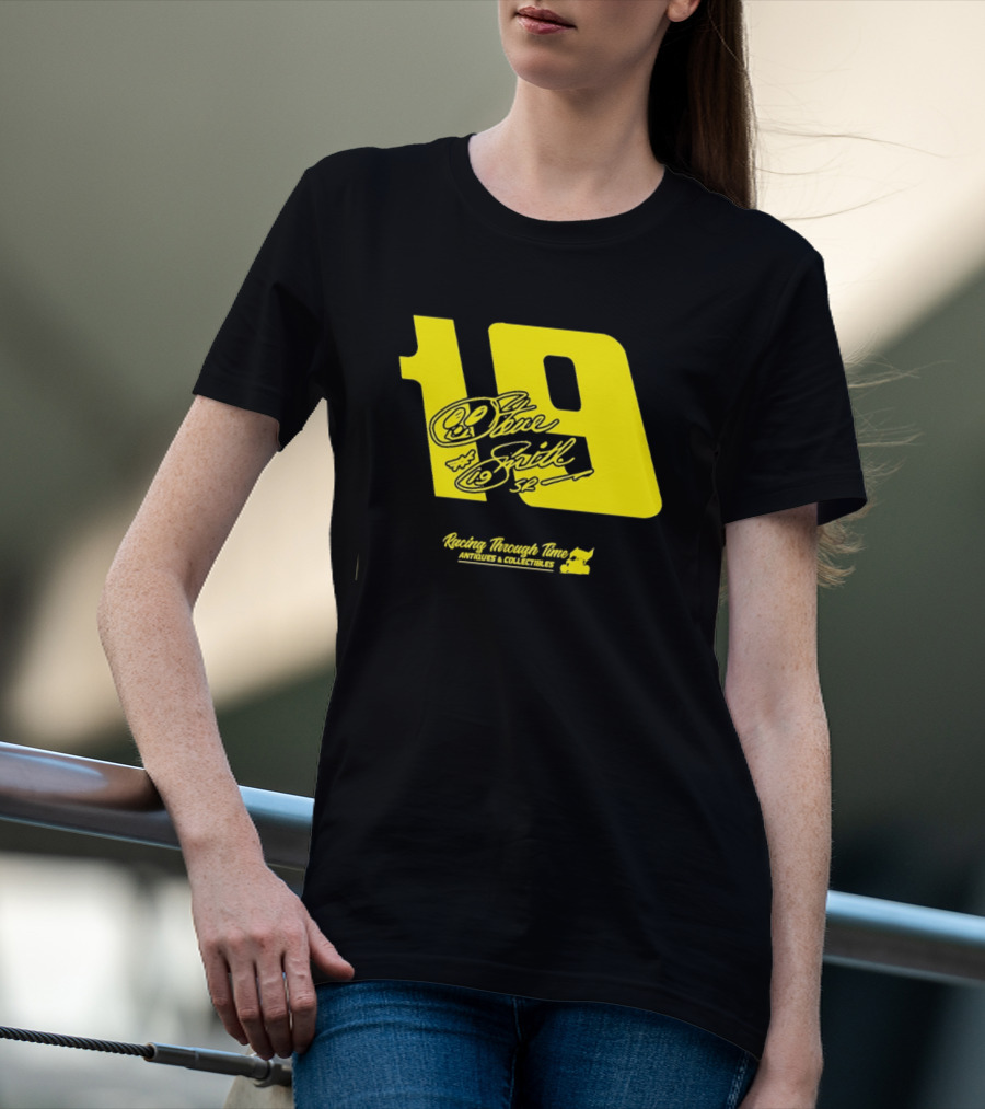Steve Smith Sr 19 Racing Through Time Antiques Collectibles T-Shirt
