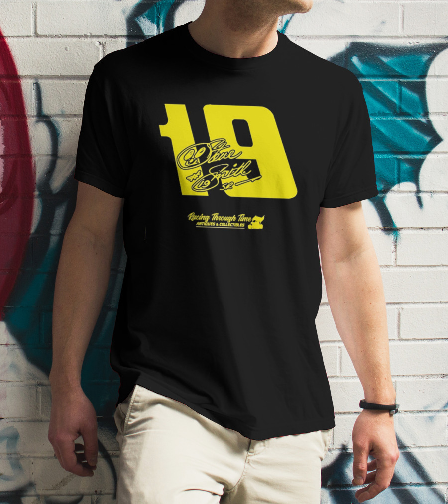 Steve Smith Sr 19 Racing Through Time Antiques Collectibles T-Shirt