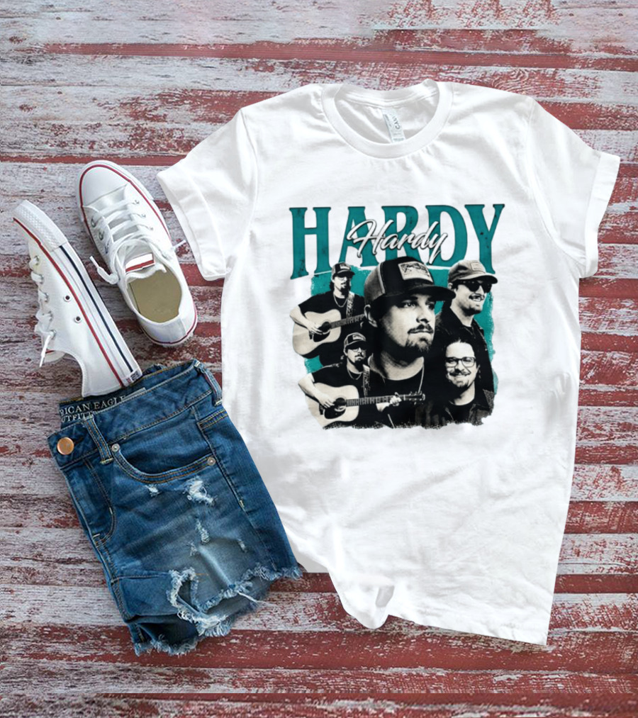 Hardy Country Music Singer Montage Collage T-Shirt