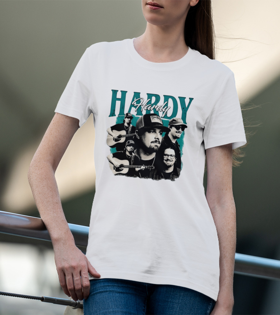 Hardy Country Music Singer Montage Collage T-Shirt