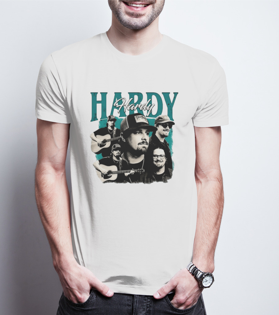 Hardy Country Music Singer Montage Collage T-Shirt
