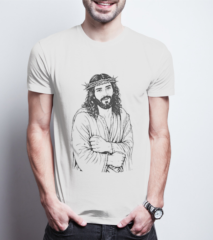 Jesus UFC Dustin Poirier Meme Sketch T-Shirt